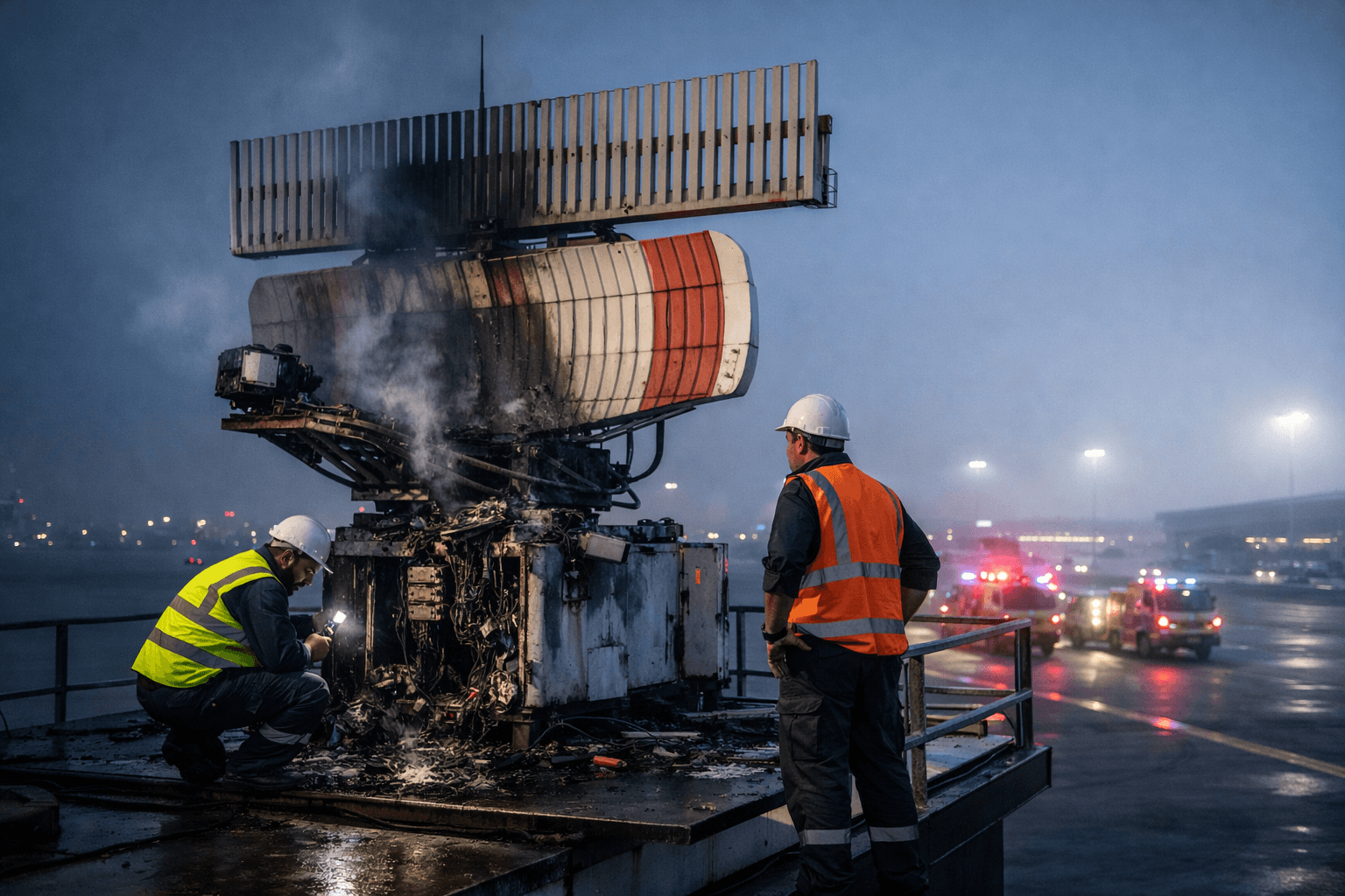 Kuwait airport radar damage after drone attacks